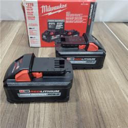 AS-IS Milwaukee M18 REDLITHIUM HIGH OUTPUT XC8.0 & M18 REDLITHIUM HIGH OUTPUT XC6.0 Battery 2 Pack - 48-11-1868