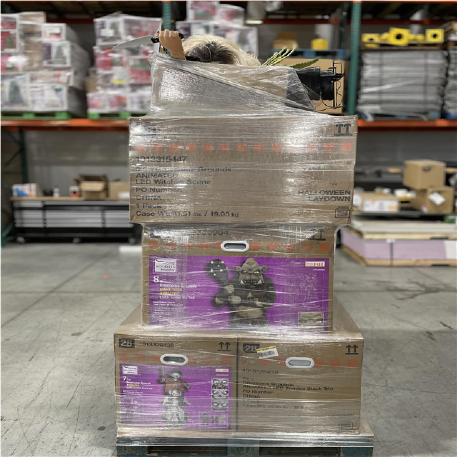 DALLAS LOCATION- AS-IS ASSORTED HALLOWEEN DECORATION PALLET