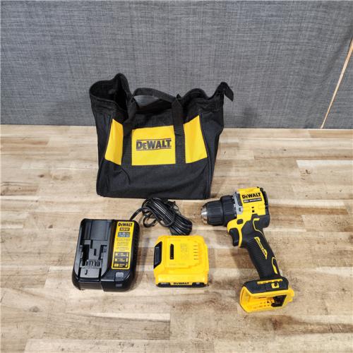 HOUSTON LOCATION - AS - IS DEWALT Atomic 20V Lithium-Ion Cordless Compact 1/2 in. Drill/Driver Kit