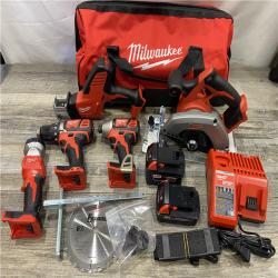 AS-IS Milwaukee 18V Lithium-Ion Cordless Combo Kit