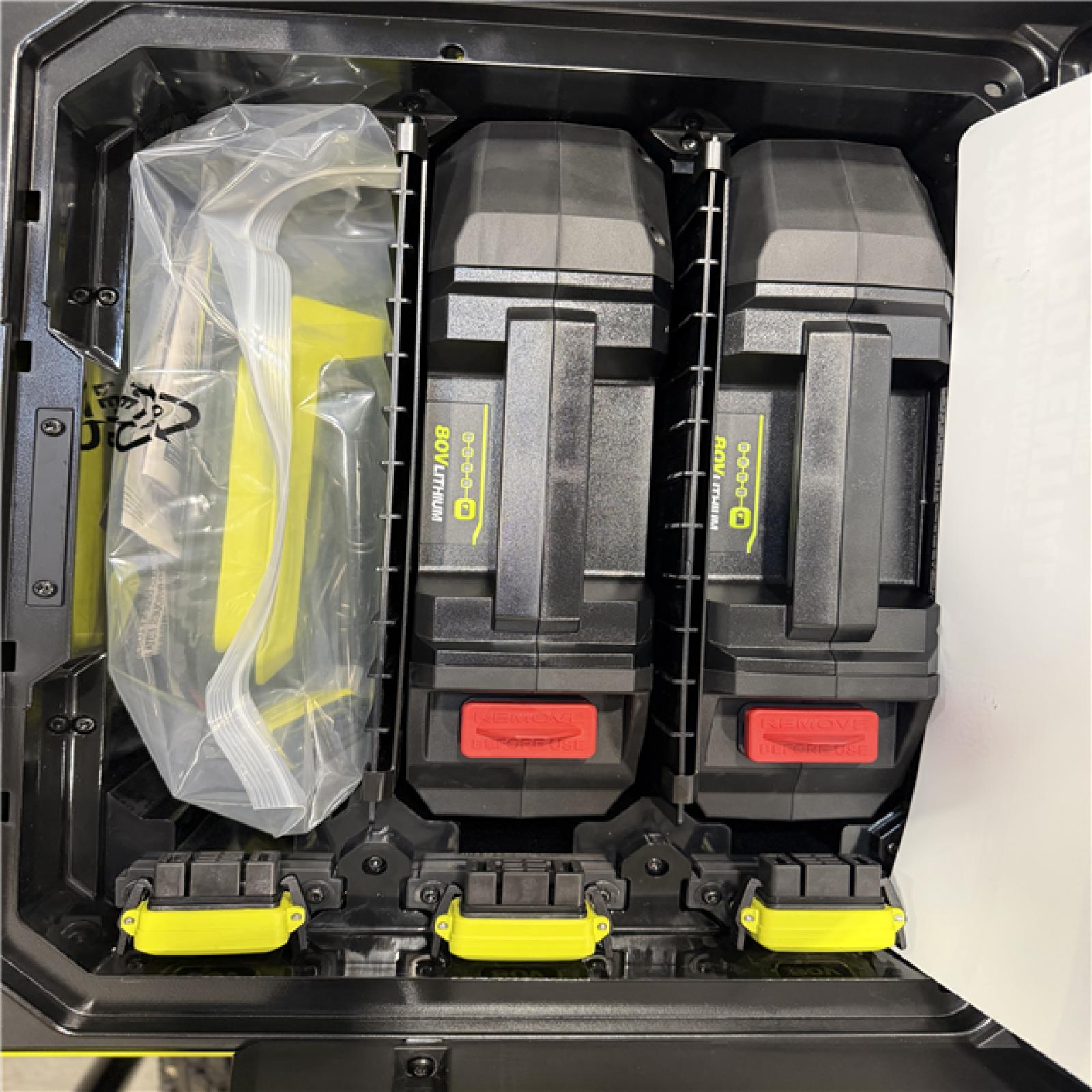 DALLAS LOCATION - RYOBI ZR3 80V HP Brushless Battery Cordless Electric 42 in. Zero Turn Riding Lawn Mower with (2) 14.0 Ah Batteries and Charger