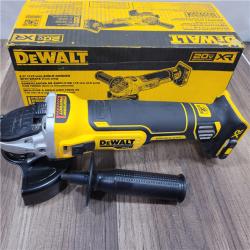AS-IS DeWalt DCG405B 20V Max XR 4.5-Inch Slide Switch Small Angle Grinder (Tool Only)