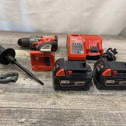 AS-IS Milwaukee FUEL 18V Lithium-Ion Brushless Cordless 1/2 in. Hammer Drill Driver Kit