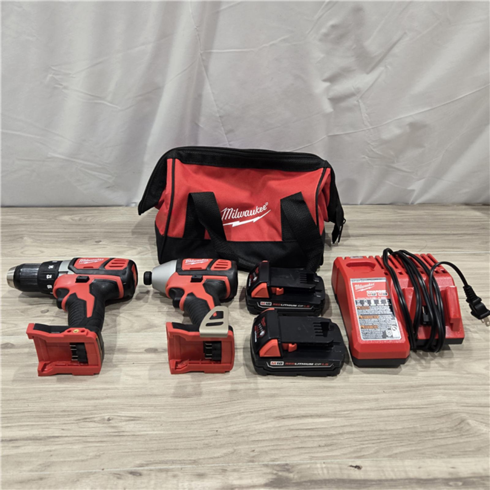 AS-IS Milwaukee 18V Cordless 2-Tool Drill/Driver and Impact Driver Kit