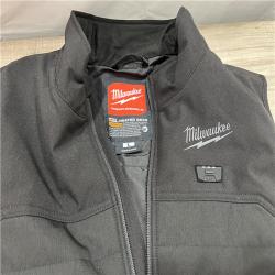 AS-IS Milwaukee Men's Large 12-Volt Lithium-Ion Cordless Axis Black Heated Vest Kit