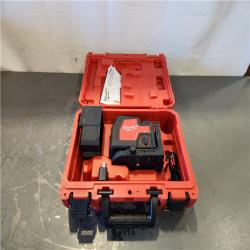 AS-IS- Milwaukee-Green Beam Laser Cross Line Plumb Point USB Rechargeable