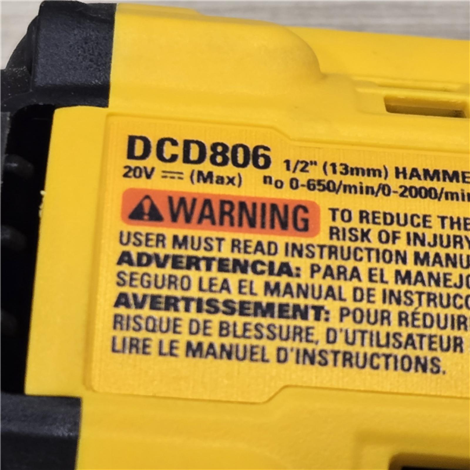 AS-IS DEWALT 20V MAX* XR Cordless 1/2 Hammer Drill (Tool-Only)