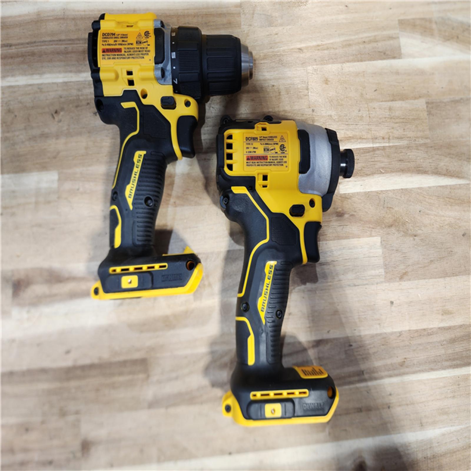 HOUSTON LOCATION - AS-IS DEWALT ATOMIC 20-Volt MAX Lithium-Ion Cordless Combo Kit