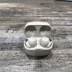 AS-IS Sony WF-1000XM4 Wireless Earbud Headphones with Alexa Built-in-Silver