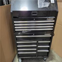CALIFORNIA AS-IS HUSKY 42IN 12-DRAWER TOOL CHEST AND CABINET COMBO