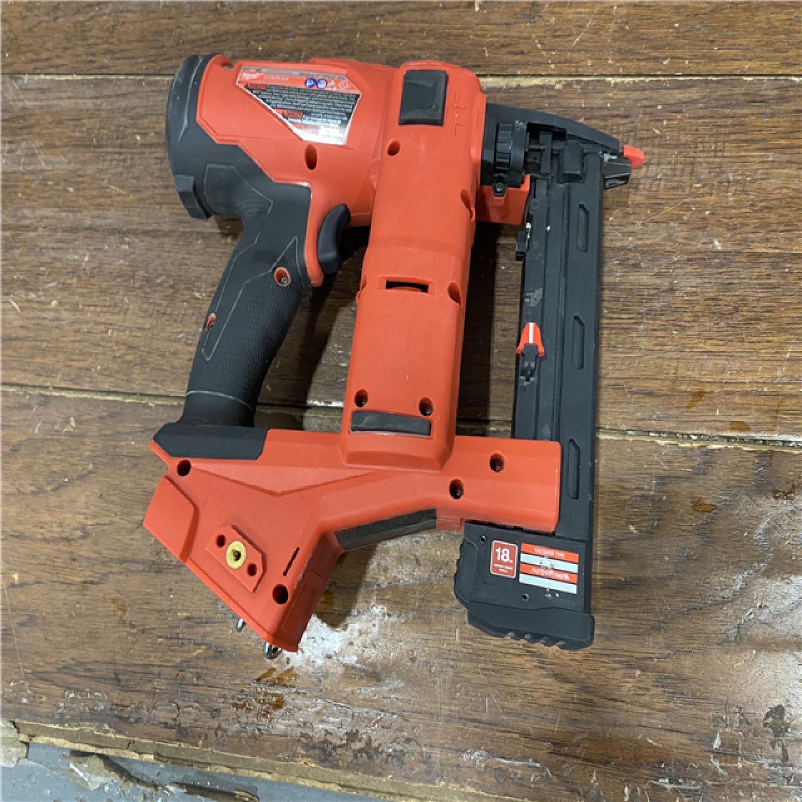 AS-IS M18 FUEL 18-Volt Lithium-Ion Brushless Cordless 18-Gauge 1/4 in. Narrow Crown Stapler (Tool-Only)