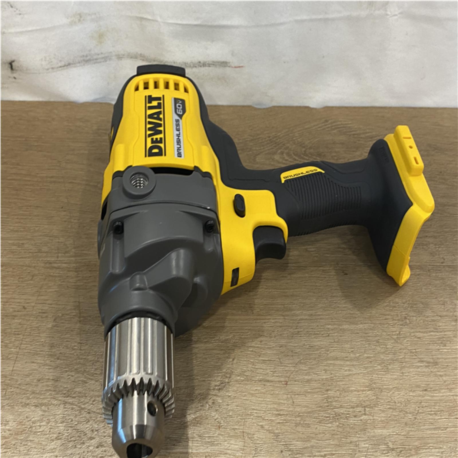 AS-IS DEWALT FLEXVOLT 60-Volt MAX Cordless Brushless 1/2 in. Mixer/Drill with E-Clutch (Tool-Only)
