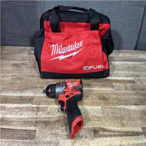 Houston Location AS-IS Milwaukee FUEL 12V Lithium-Ion Brushless Cordless 1/2 in. Hammer Drill (Tool-Only)