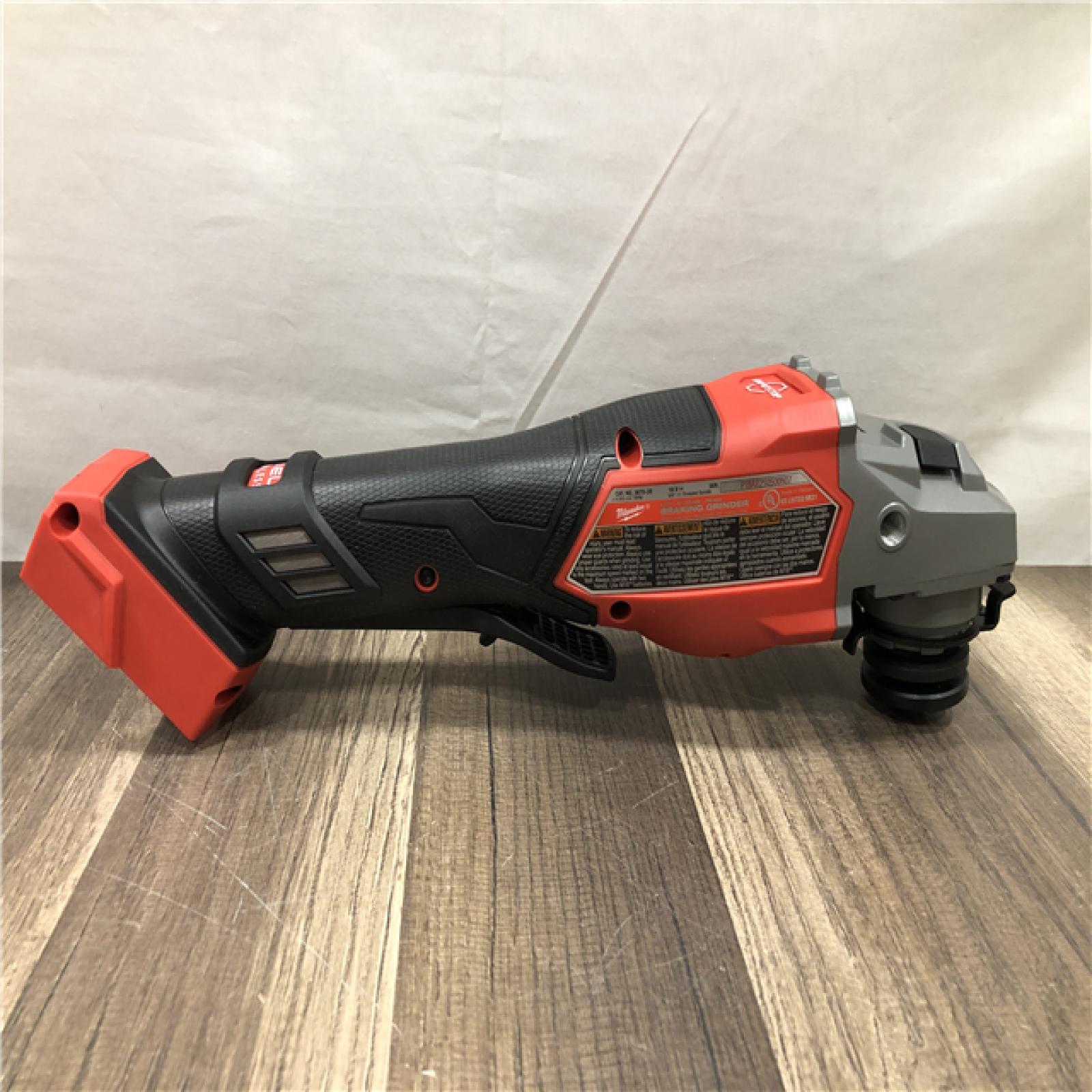 AS-IS Milwaukee FUEL 18-Volt Lithium-Ion Brushless Cordless 4-1/2 in./6 in. Braking Grinder with Paddle Switch (Tool-Only)