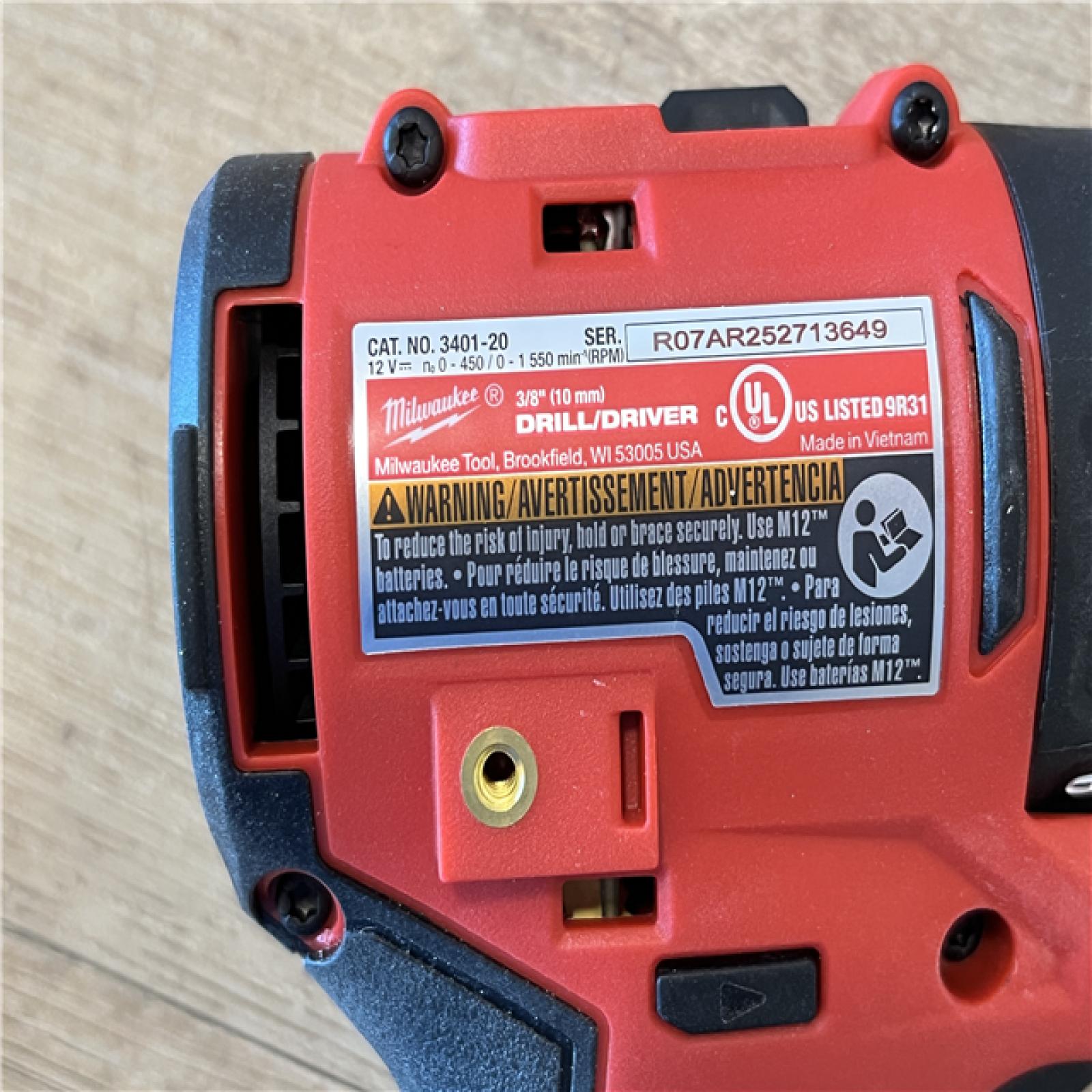 AS-IS Milwaukee 12-Volt Lithium-Ion Brushless Cordless Subcompact Drill and Impact Driver Combo Kit
