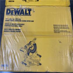 Dallas Location -NEW- DEWALT 15 Amp Corded 12 in. Double Bevel Sliding Compound Miter Saw