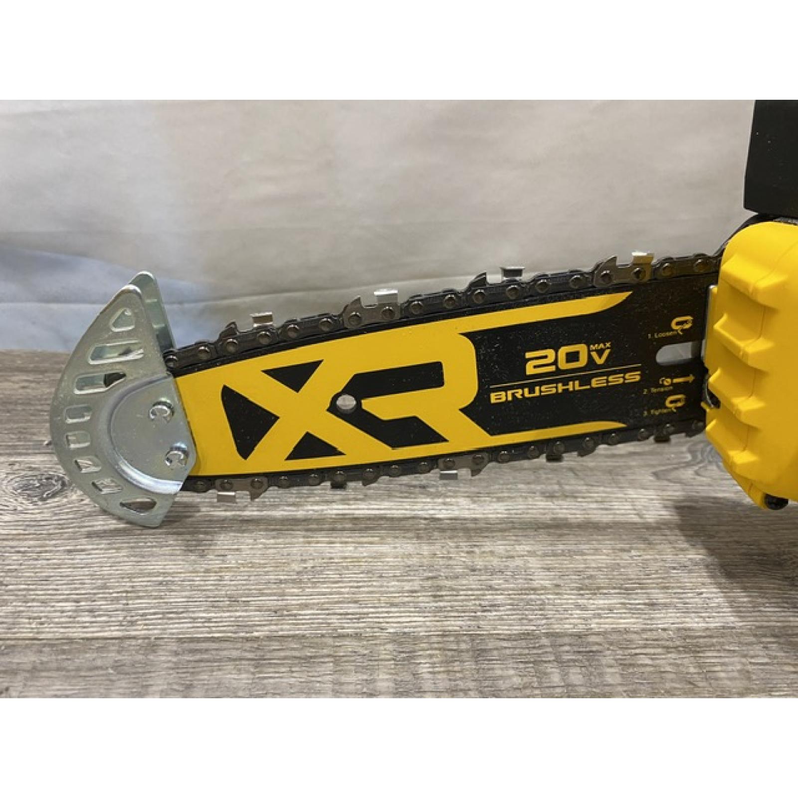 AS-IS DEWALT 20V MAX 8 in. Brushless Cordless Battery Powered Pruning Chainsaw (Tool Only)