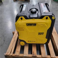 CALIFORNIA AS-IS CHAMPION 6500-Watt Recoil Start Gasoline and Propane Powered Dual Fuel Inverter Portable Generator