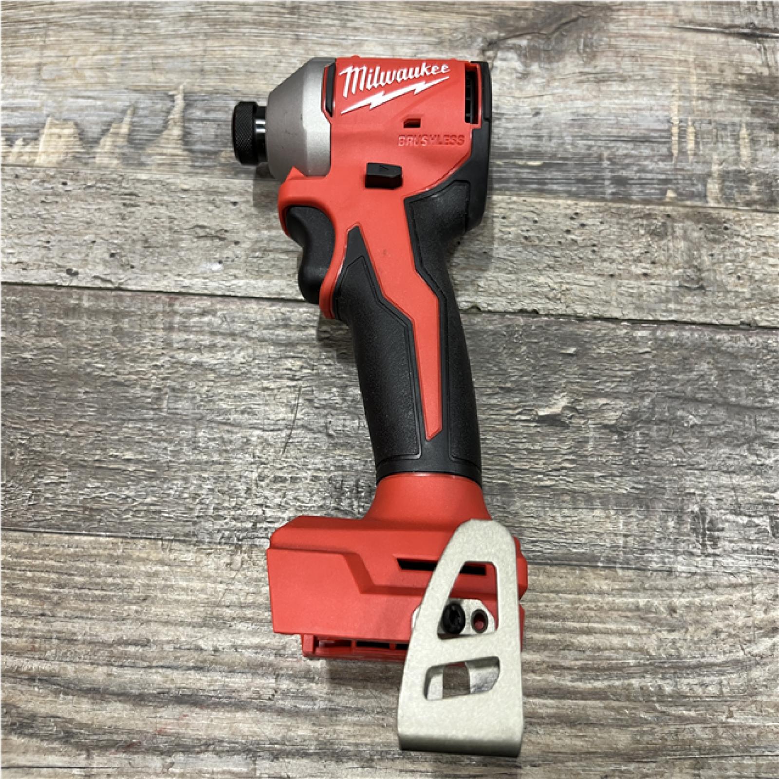 AS-IS Milwaukee 18-Volt Lithium-Ion Compact Brushless Cordless 1/4 in. Impact Driver Kit