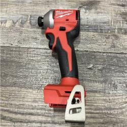 AS-IS Milwaukee 18-Volt Lithium-Ion Compact Brushless Cordless 1/4 in. Impact Driver Kit