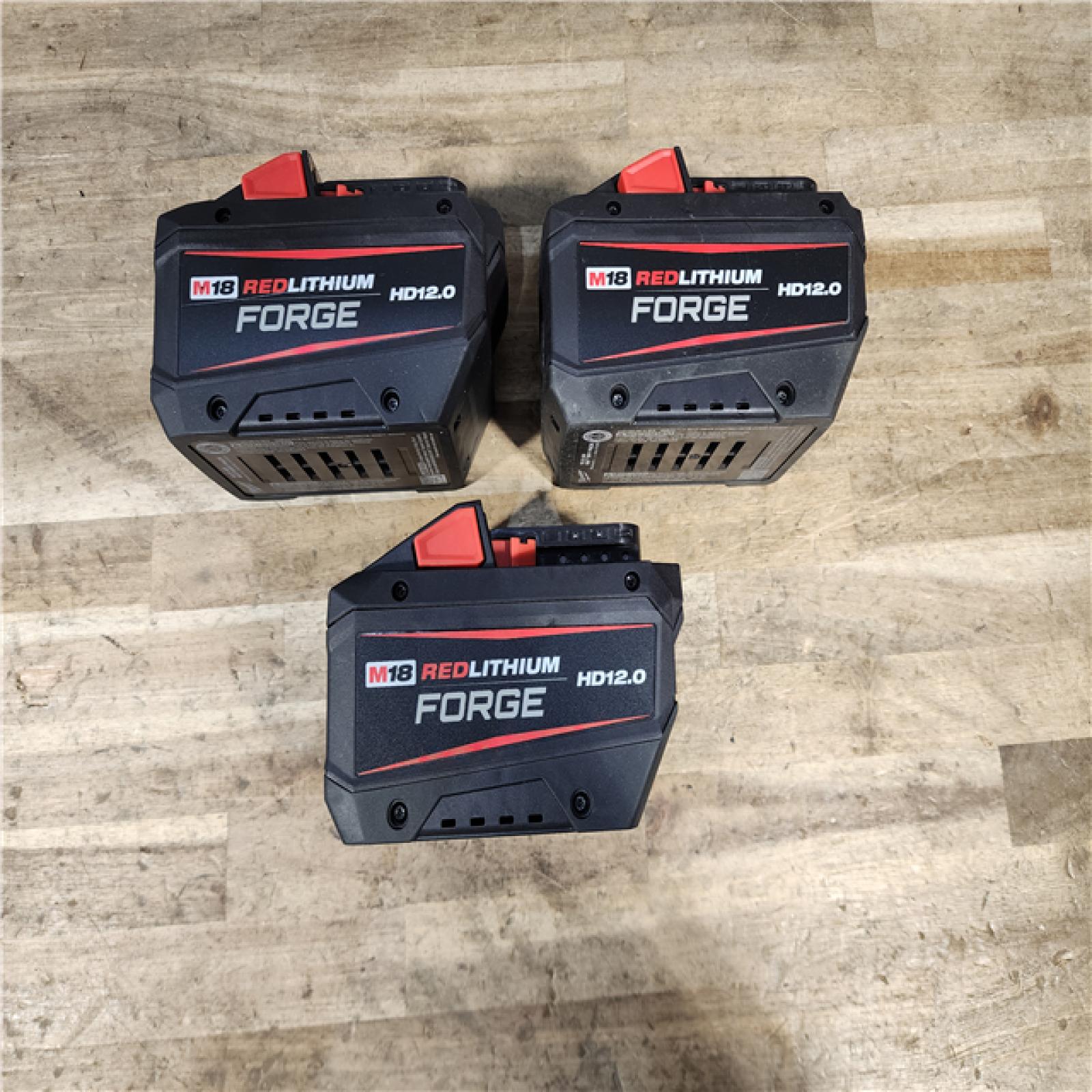 HOUSTON LOCATION - AS-IS MILWAUKEE FORGE BATTERY PACK QTY - 3