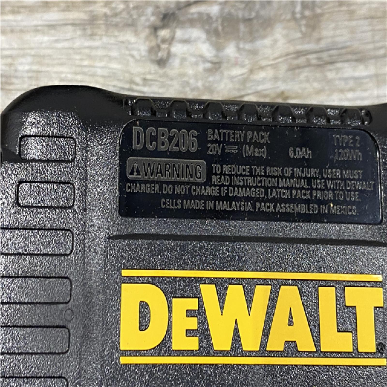 AS-IS DEWALT 20V MAX Lithium-Ion 6.0 Ah Battery and Charger