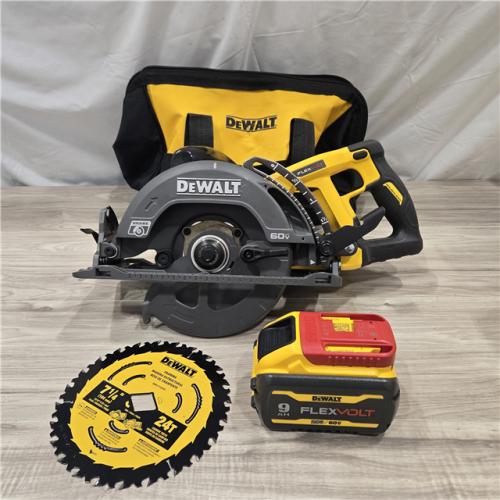 AS-IS DeWalt FLEXVOLT 60V MAX Lithium-Ion Cordless 7-1/4 in. Wormdrive Style Circular Saw Kit