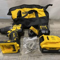 AS-IS DEWALT ATOMIC 20V Lithium-Ion Cordless 1/2 in. Hammer Drill Kit