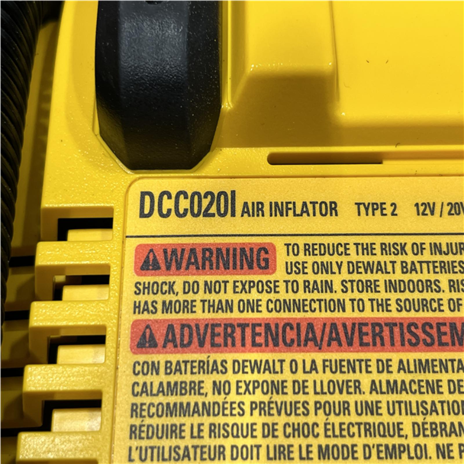 AS-IS DEWALT 20V MAX Cordless Electric Portable Inflator (Tool Only)