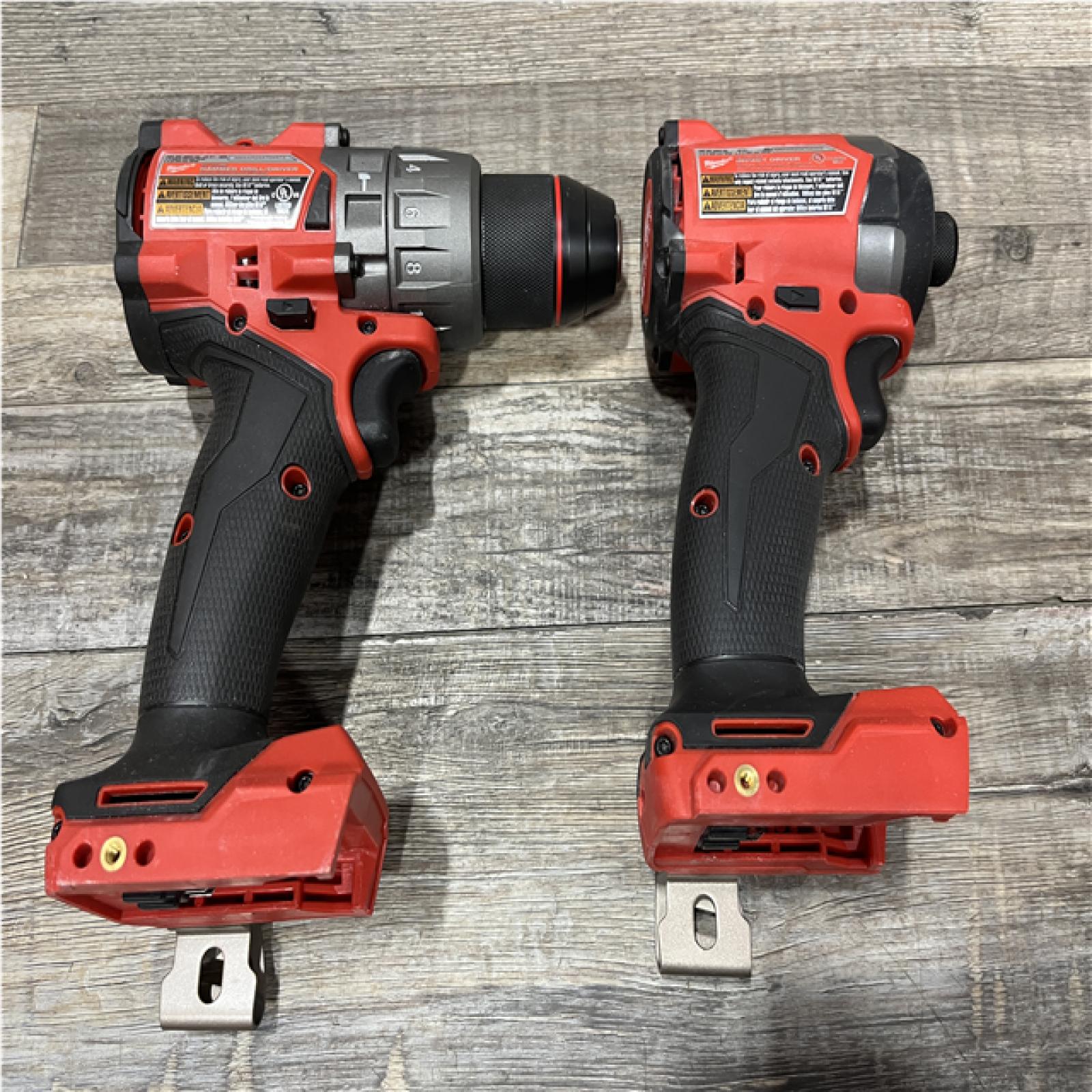 AS-IS Milwaukee FUEL 18V Lithium-Ion Brushless Cordless Hammer Drill and Impact Driver Combo Kit