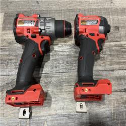 AS-IS Milwaukee FUEL 18V Lithium-Ion Brushless Cordless Hammer Drill and Impact Driver Combo Kit