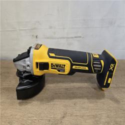 AS-IS DEWALT 20V MAX XR Cordless 4.5 in. Slide Switch Small Angle Grinder (Tool Only)