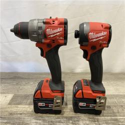 AS-IS Milwaukee FUEL 18V Lithium-Ion Brushless Cordless Hammer Drill and Impact Driver Combo Kit