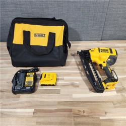 HOUSTON LOCATION - AS-IS DeWalt DCN660D1 20V 16 Gauge Cordless Angled Finish Nailer Kit W/ 2Ah Battery