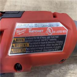AS-IS Milwaukee FUEL 18V Cordless Mid Torque 1/2 in. Impact Wrench w/ 12 FUEL 3/8 in. Ratchet Combo Kit