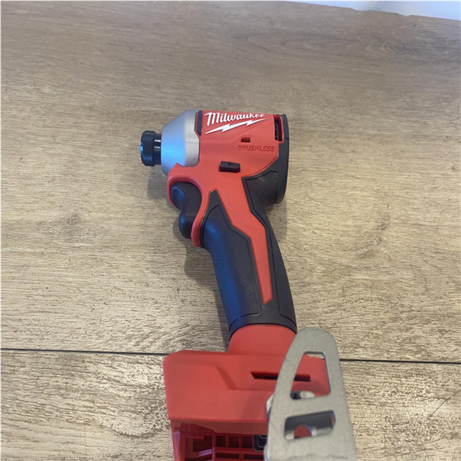 AS-IS Milwaukee 18V Lithium-Ion Compact Brushless Cordless 1/4 in. Impact Driver (Tool-Only)