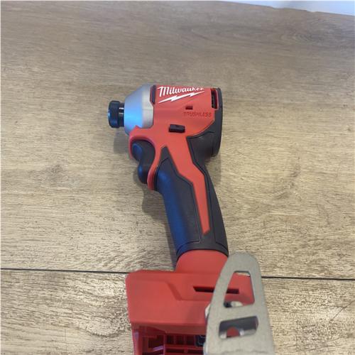AS-IS Milwaukee 18V Lithium-Ion Compact Brushless Cordless 1/4 in. Impact Driver (Tool-Only)
