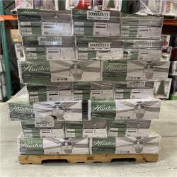DALLAS LOCATION - Hunter Antero 54 in. LED Indoor Brushed Nickel Ceiling Fan with Light PALLET -(35 UNITS)