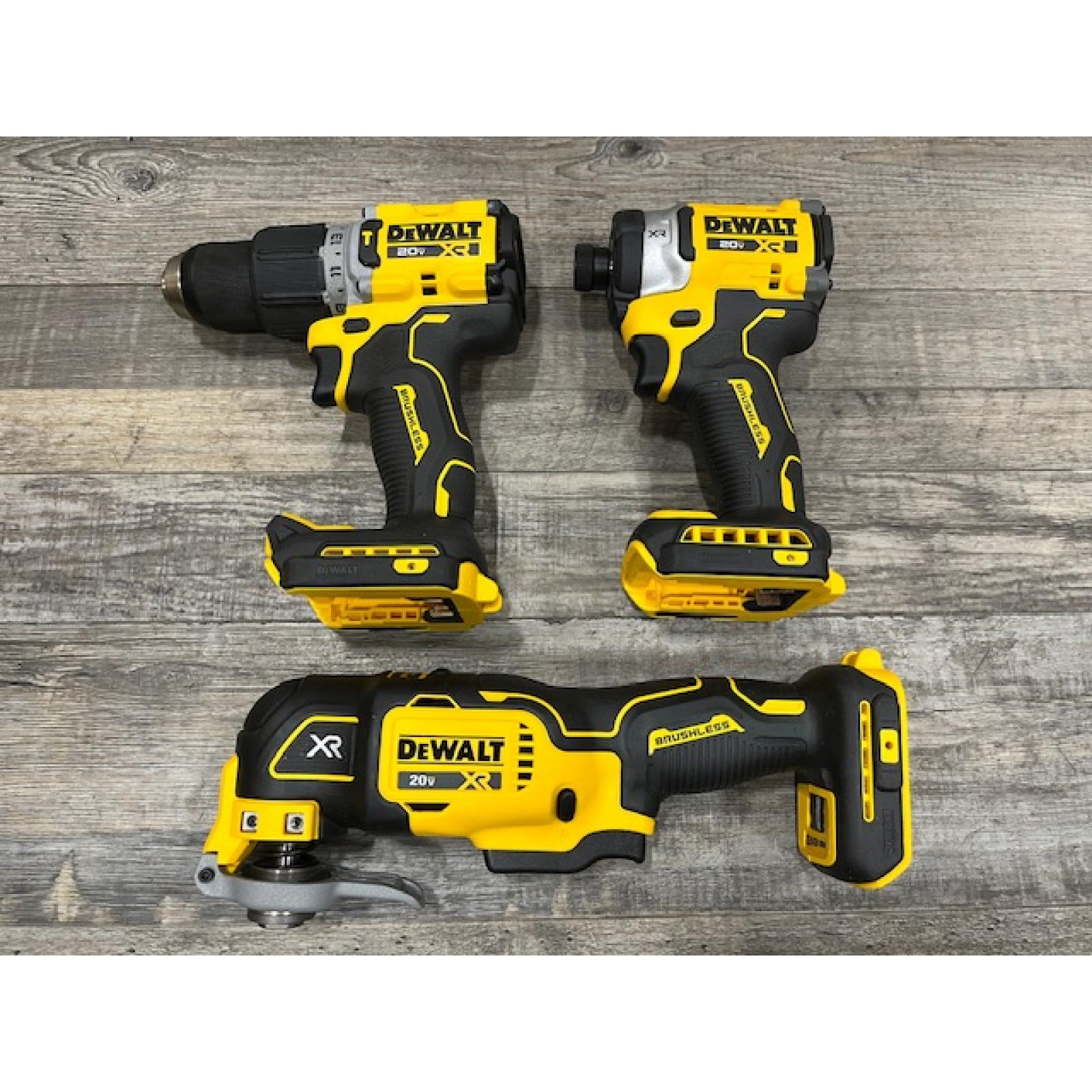 AS-IS DEWALT 20V MAX Lithium-Ion Cordless 3-Tool Combo Kit