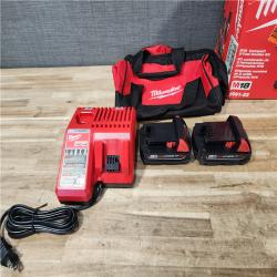 HOUSTON LOCATION - AS-IS Milwaukee 18V Lithium-Ion Cordless Drill Driver/Impact Driver Combo Kit