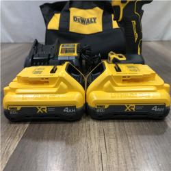 AS-IS DEWALT 20V XR Lithium-Ion Cordless Brushless 1/2 in. Drill/Driver Kit