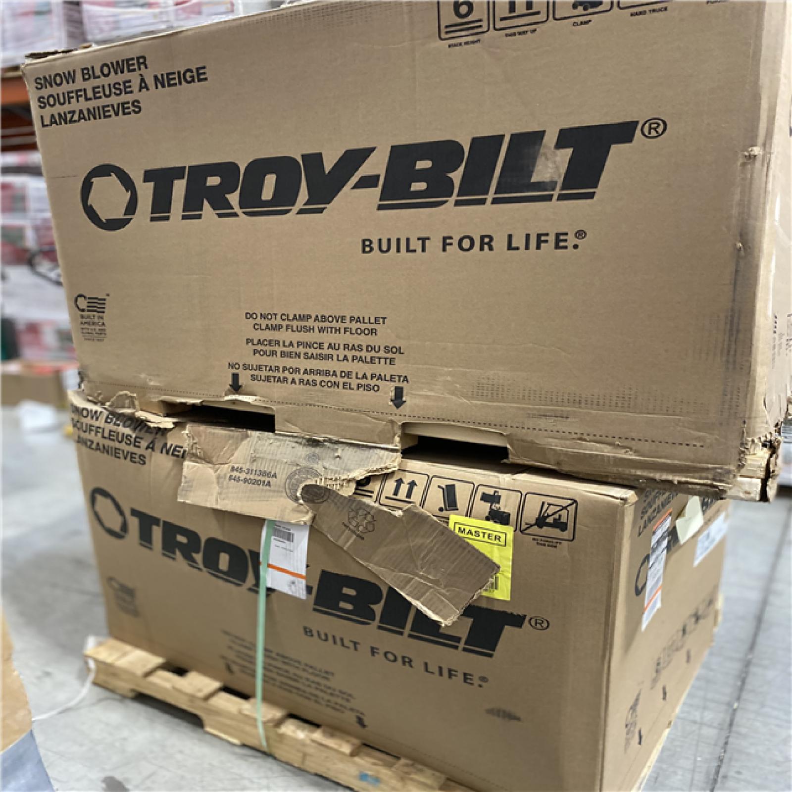 DALLAS LOCATION - Troy-Bilt Gas Snow Blower PALLET -(2 UNITS)