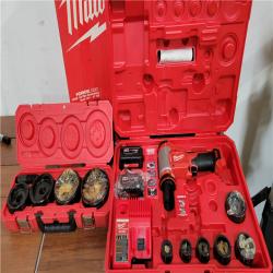 California AS-IS Milwaukee Force Logic M18 10-Ton Knockout Tool  Includes (2) Batteries  Charger & Hard Case; Appears in Excellent Condition