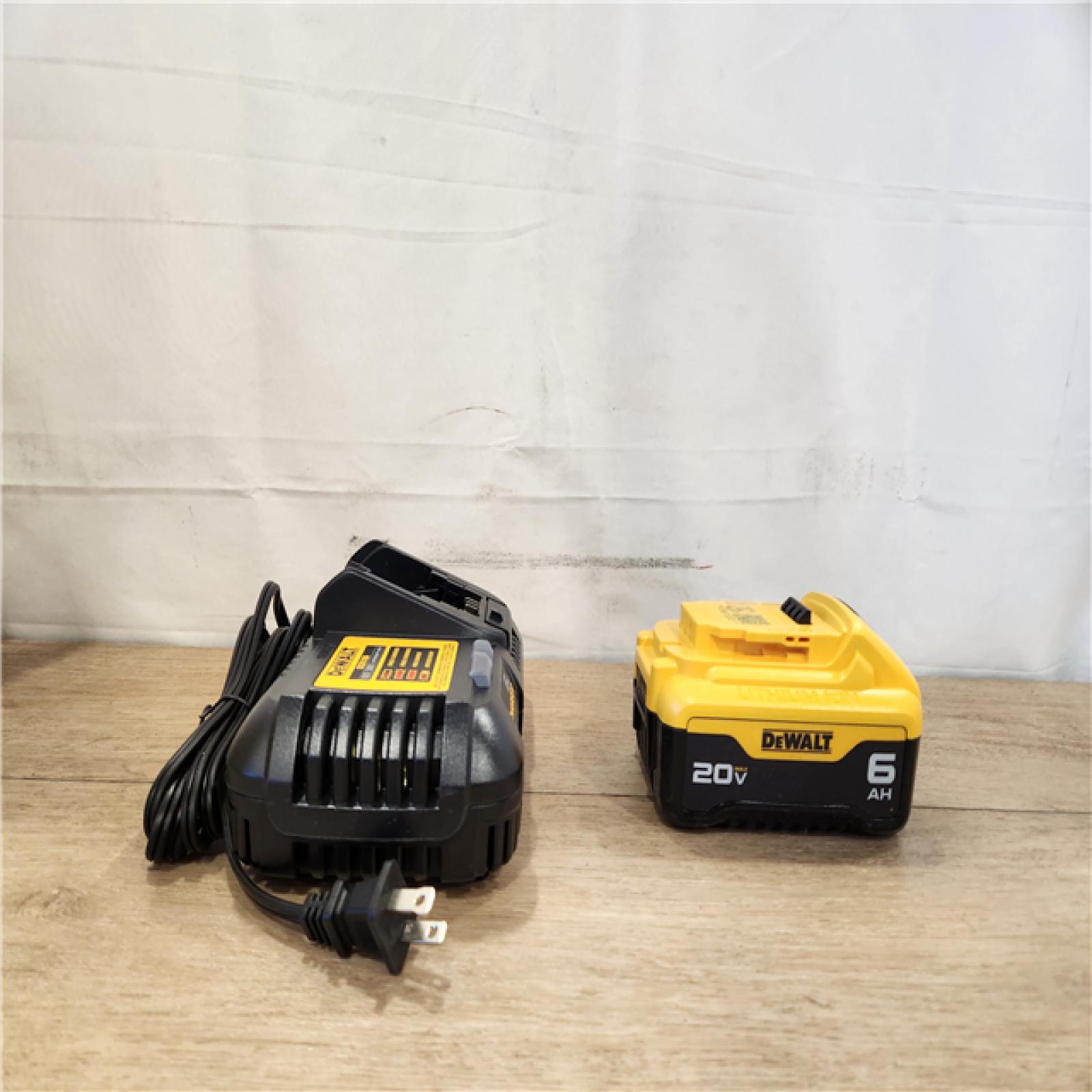 AS-IS- DEWALT 20V MAX Lithium-Ion 6.0 Ah Battery and Charger