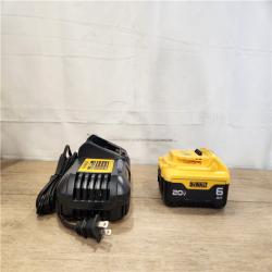 AS-IS- DEWALT 20V MAX Lithium-Ion 6.0 Ah Battery and Charger
