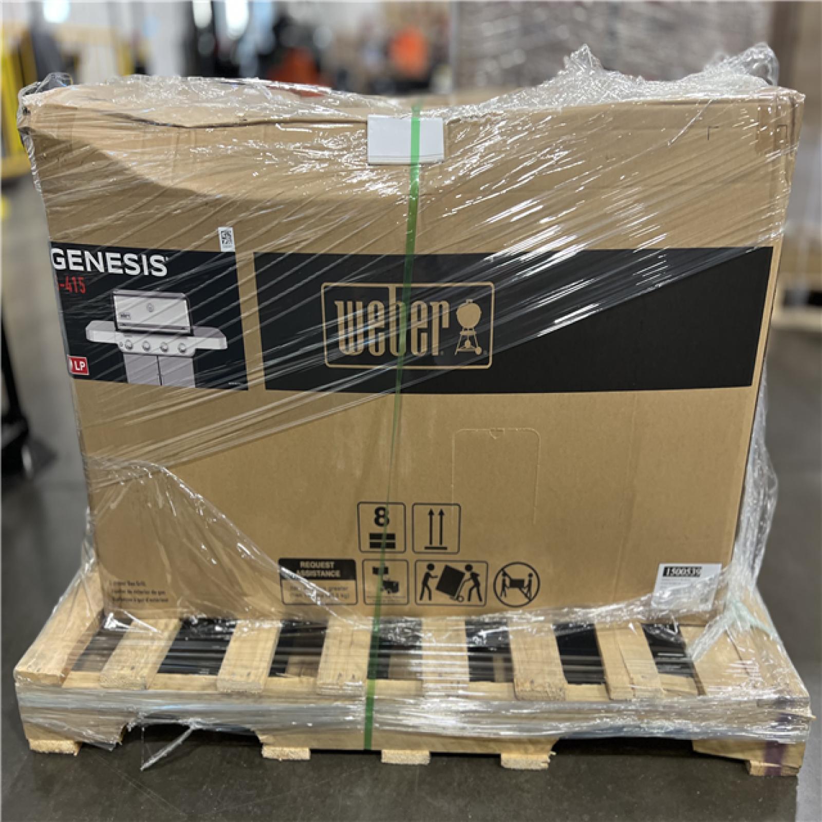 DALLAS LOCATION - Weber Genesis S-415 4-Burner Liquid Propane Gas Grill in Stainless Steel