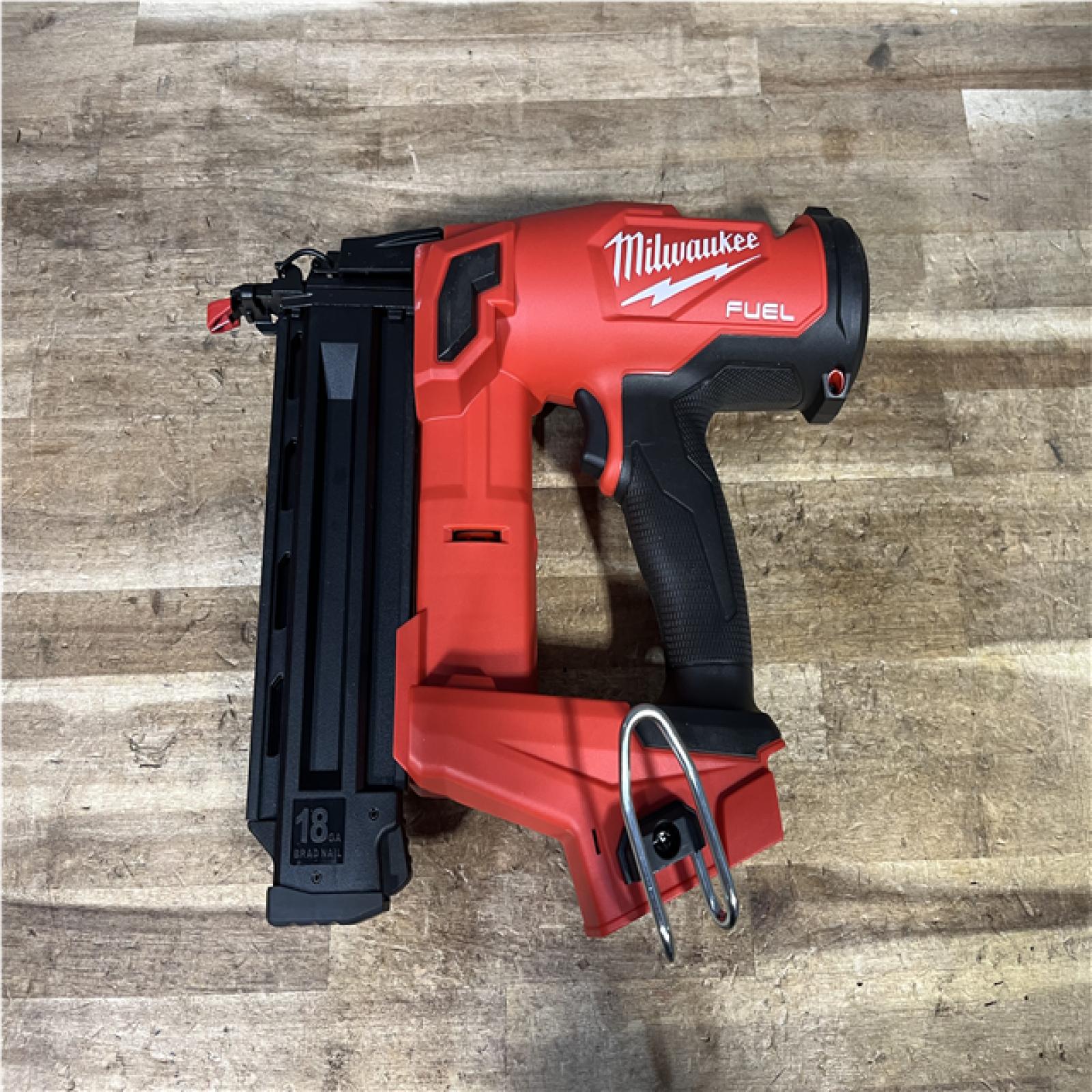 Houston Location AS-IS Milwaukee FUEL 18-Volt Lithium-Ion Brushless Cordless Gen II 18-Gauge Brad Nailer (Tool-Only)