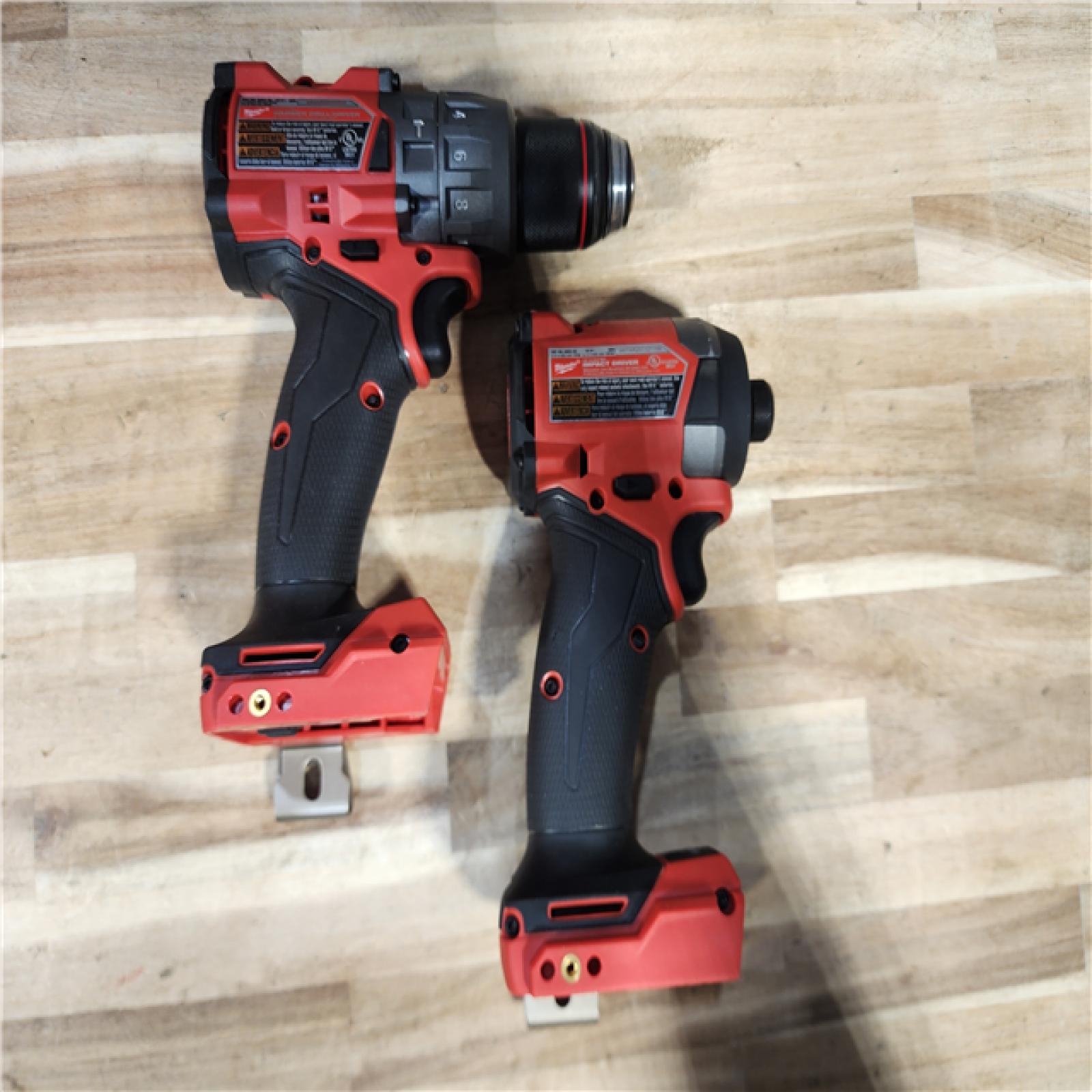 HOUSTON LOCATION - AS-IS Milwaukee FUEL 12-Volt Lithium-Ion Brushless Cordless Hammer Drill and Impact Driver Combo Kit