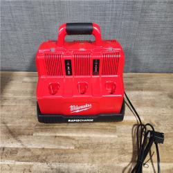 HOUSTON LOCATION - AS-IS Milwaukee 12-Volt/18-Volt Lithium-Ion Multi-Voltage 6-Port Sequential Rapid Battery Charger