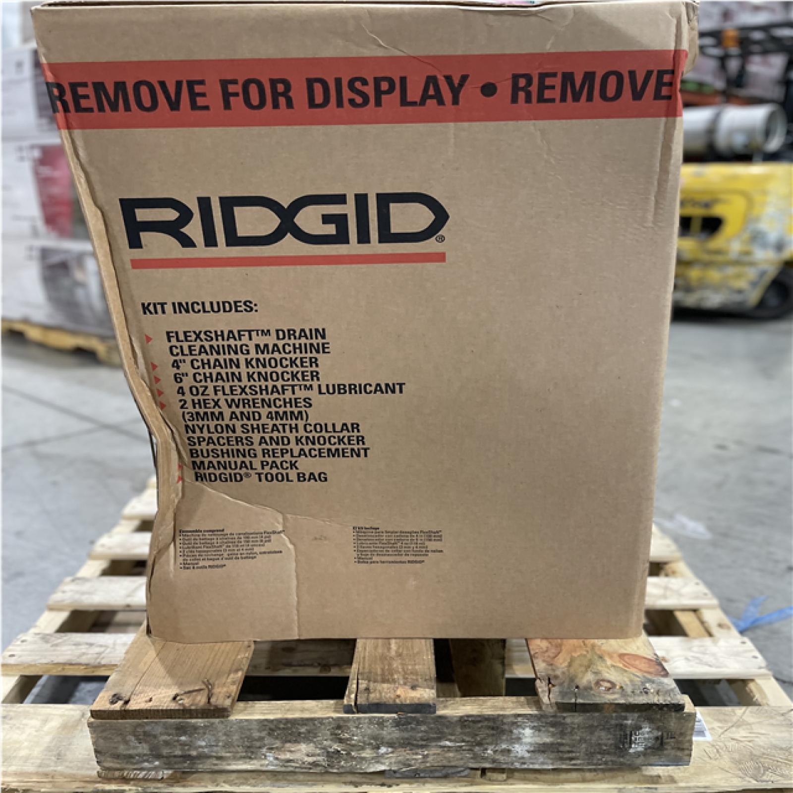 DALLAS LOCATION- RIGID K9-306 FlexShaft 125 FT. Drain Cleaning Machine KIT